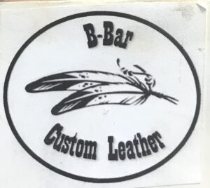 b bar custom leather logo
