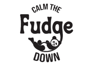calm the fudge down logo